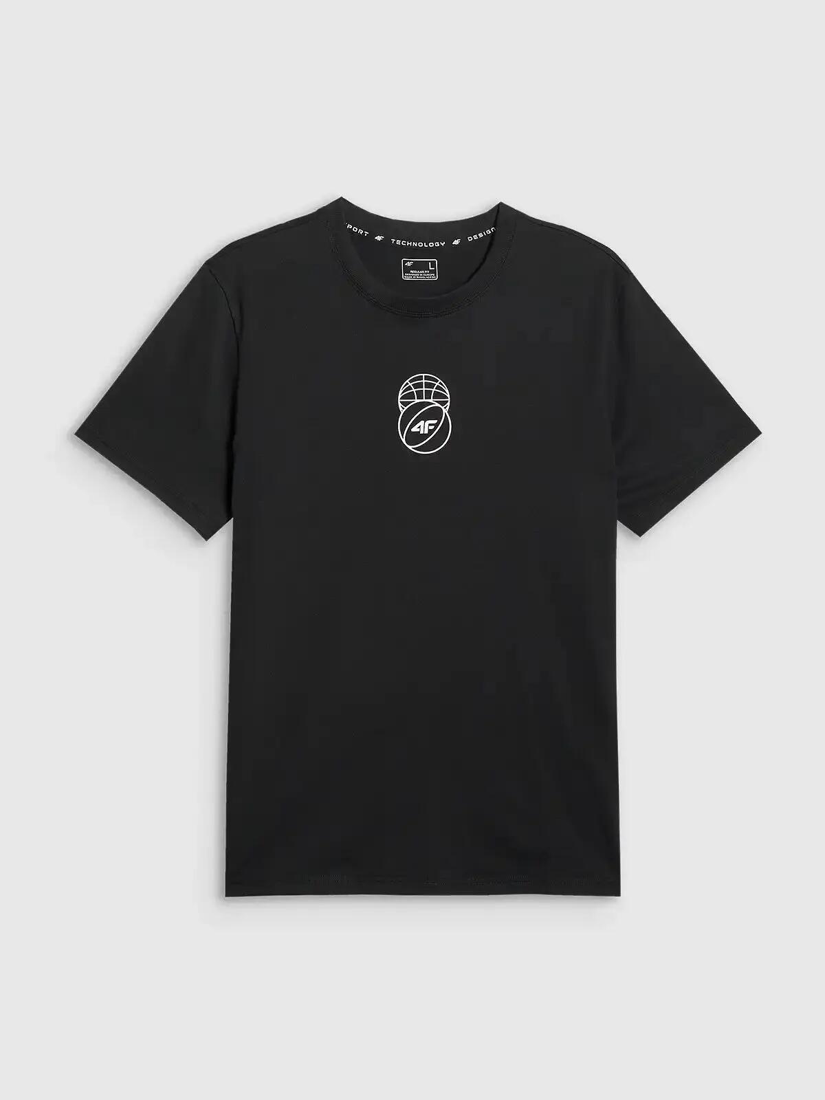 T-SHIRT MĘSKI 4F KOSZULKA SPORTOWA Z NADRUKIEM 1 BAWEŁNA  M3328 SS26 2/6