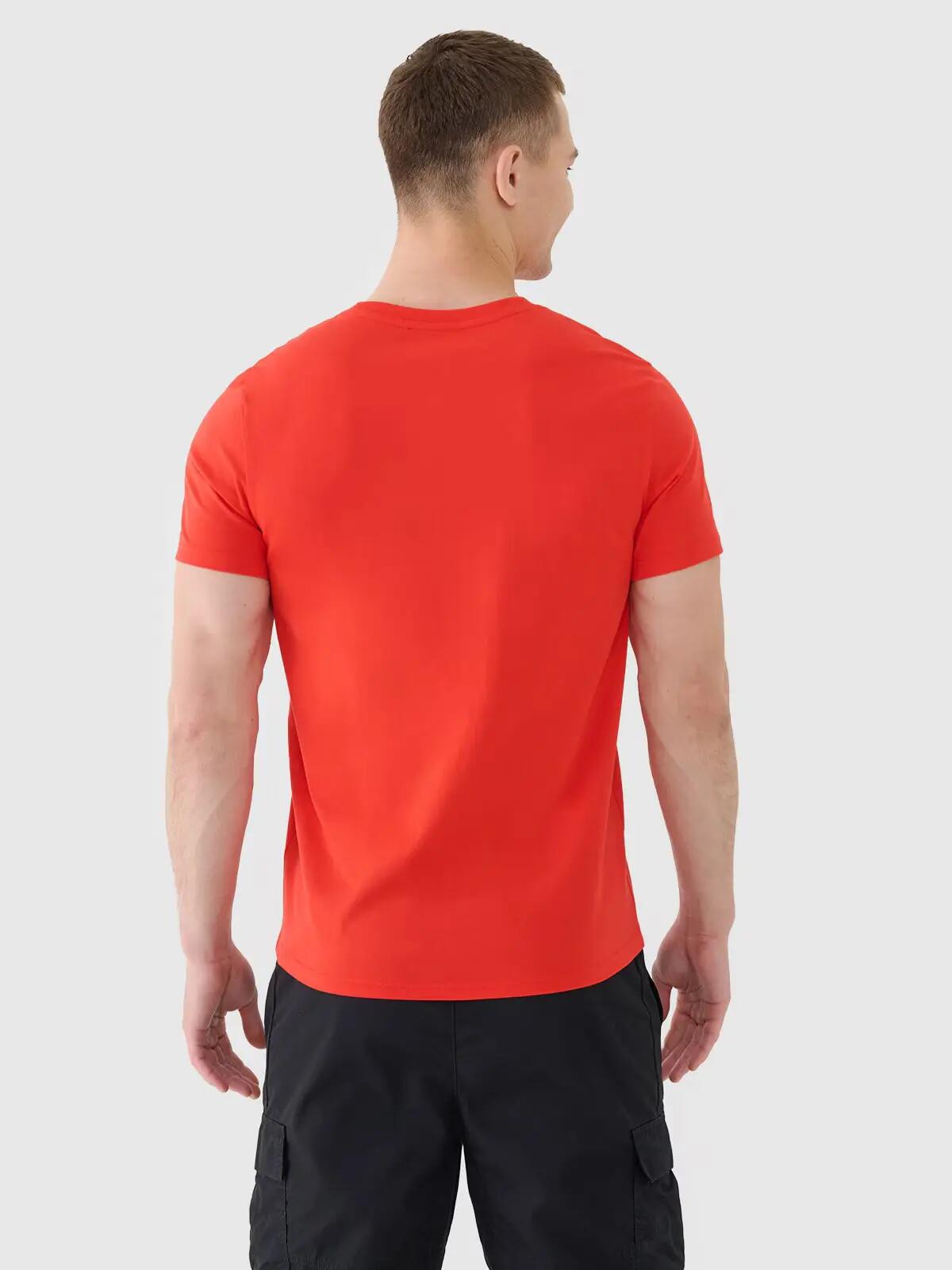 T-SHIRT MĘSKI 4F KOSZULKA BAWEŁNIANA SPORTOWA  TTSHM2256 2/7
