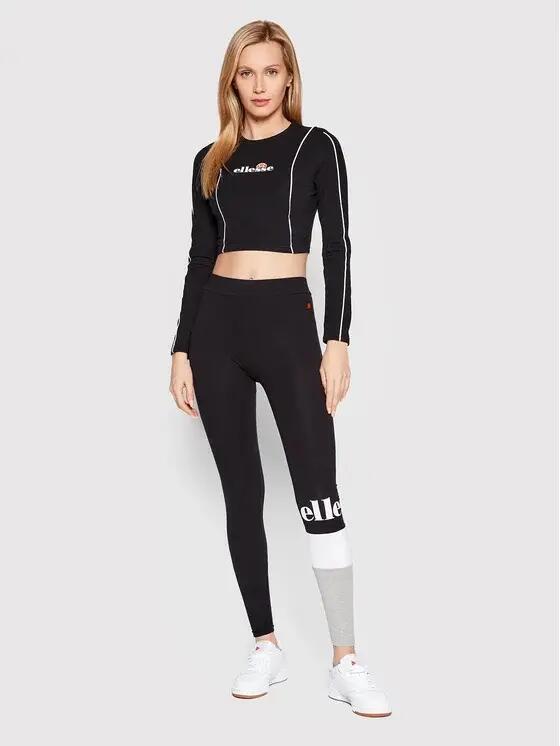 KOSZULKA DAMSKA Z DŁUGIM RĘKAWEM BLUZKA CROP ELLESSE 5/6