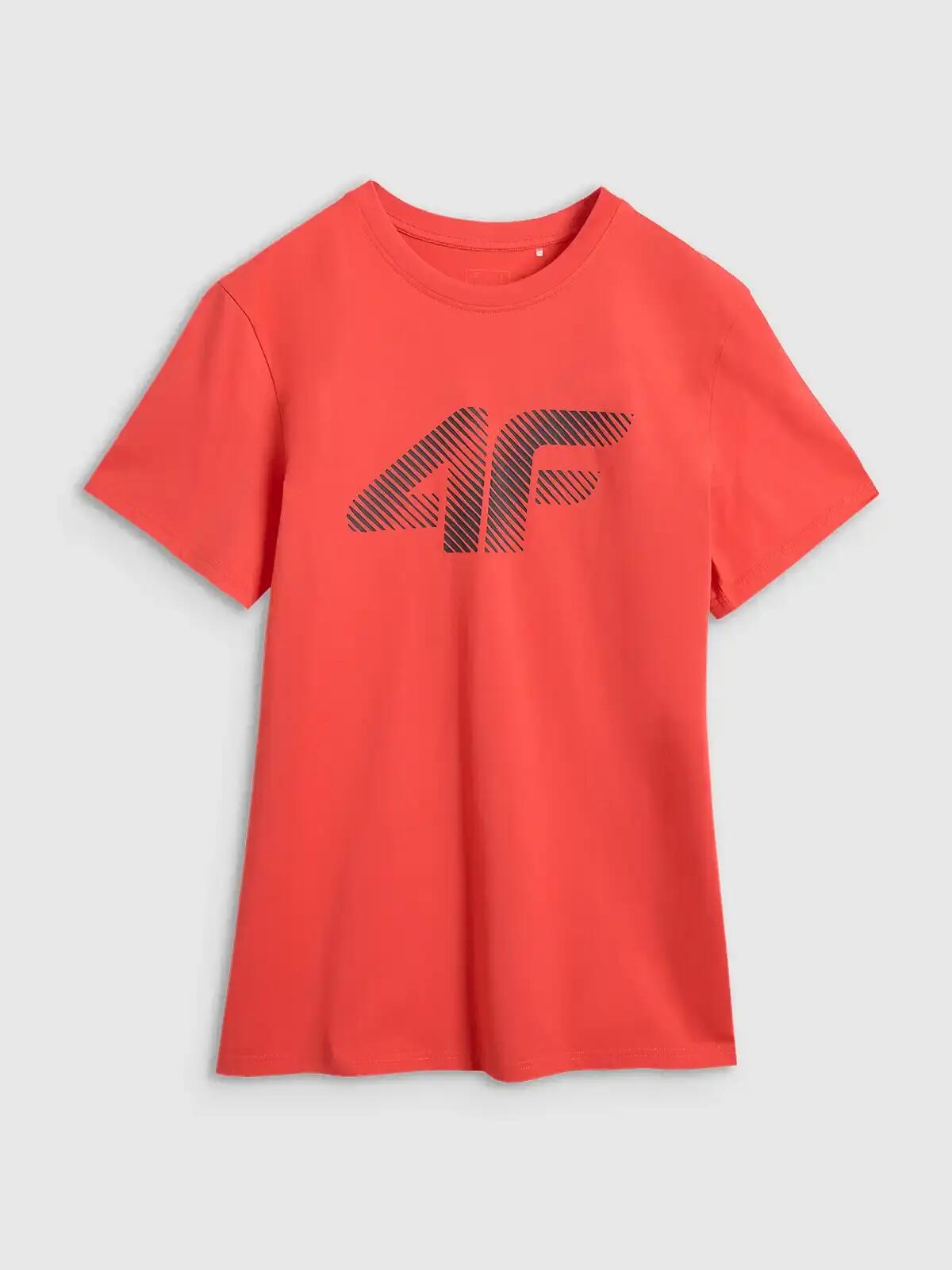 T-shirt regular z nadrukiem męski 4F 4FWMM00TTSHM2257 5/7