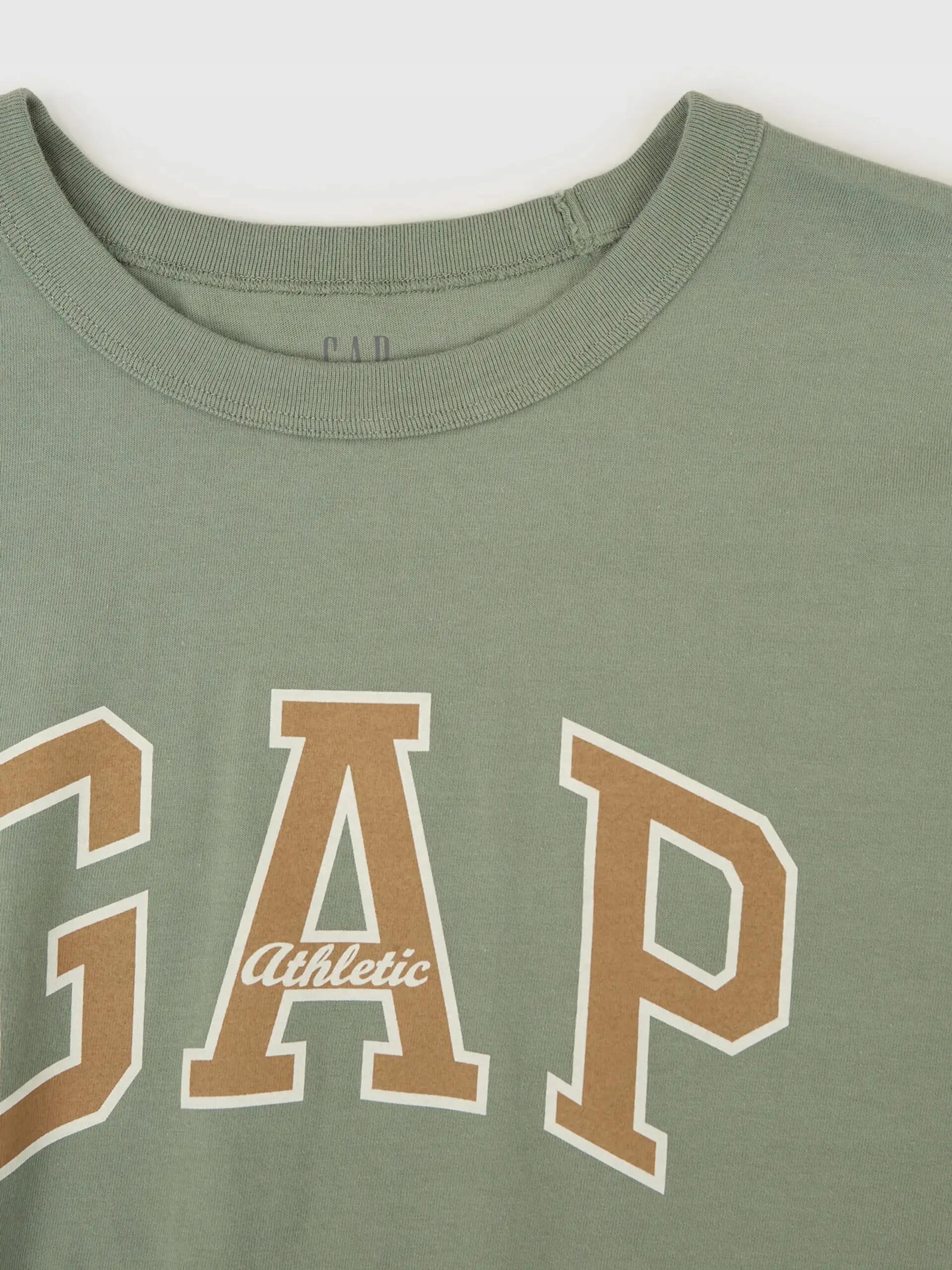 T-SHIRT MĘSKI KOSZULKA 1 BAWEŁNA GAP ATHLETIC OLIWKOWY 3/8