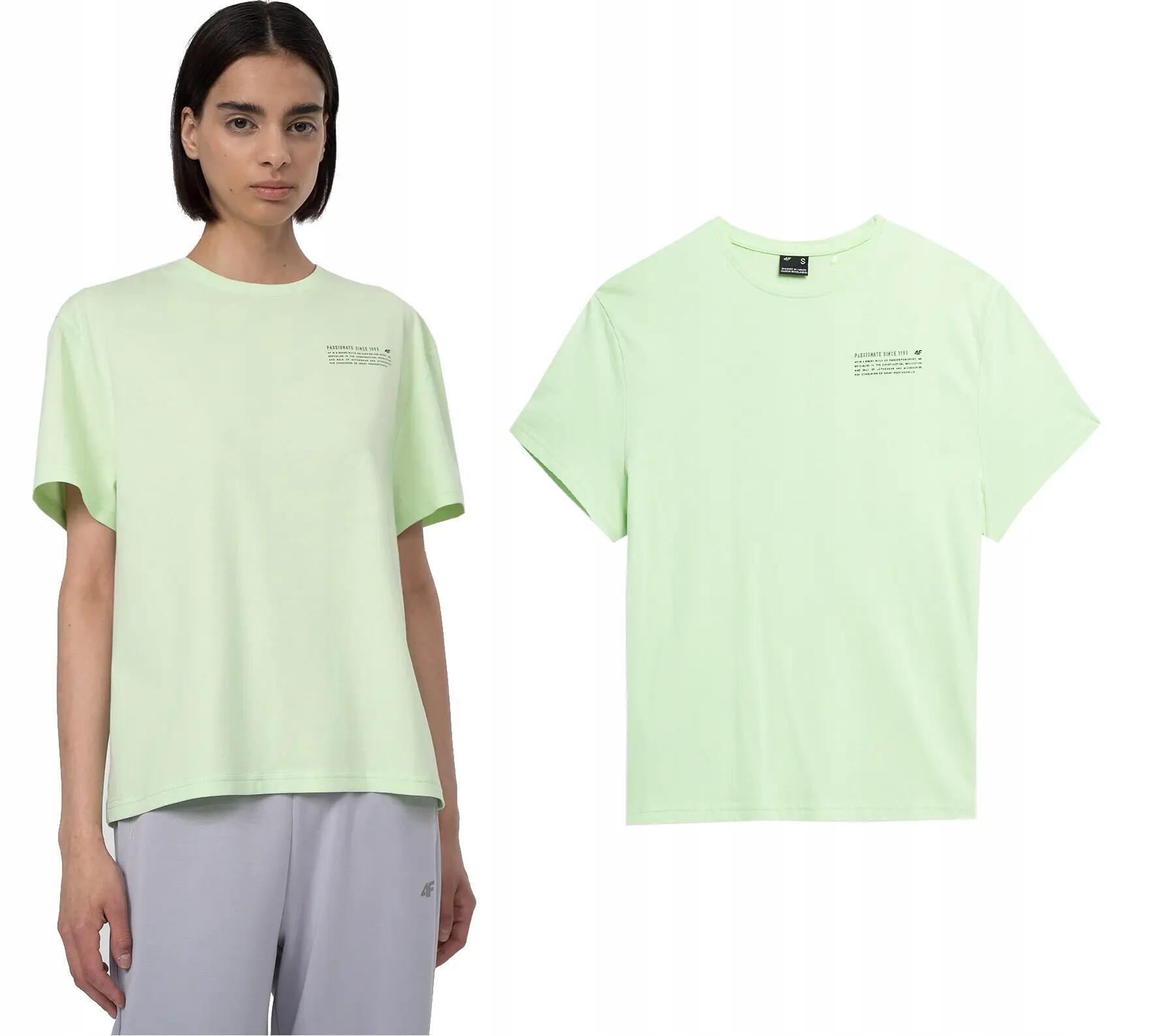 T-SHIRT DAMSKI 4F KOSZULKA SPORTOWA BAWEŁNIANA TTSHF344 9/12