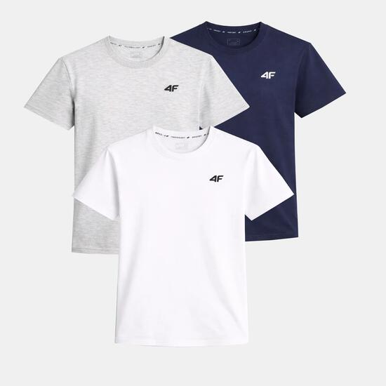 ZESTAW KOSZULEK MĘSKICH 4F KOMPLET 3 SZTUKI T-SHIRT L TTSHM3341