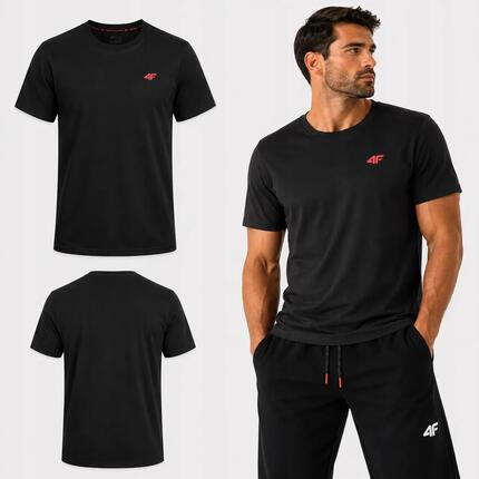 T-SHIRT MĘSKI 4F KOSZULKA BAWEŁNIANA SPORTOWA TTSHM3341 SS26