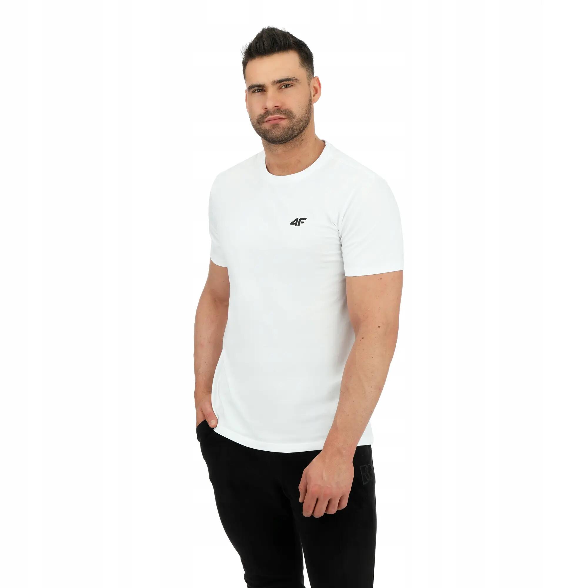 T-SHIRT MĘSKI 4F KOSZULKA BAWEŁNIANA SPORTOWA  TTSHM2256 2/7