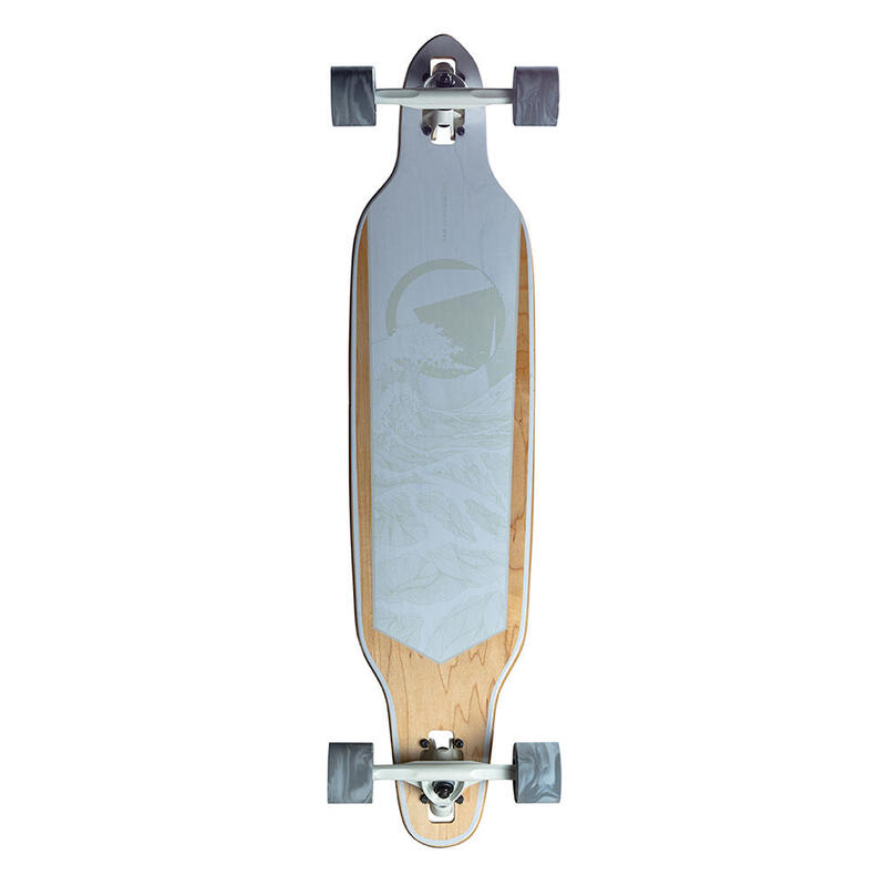 RAM Longboard Komplettboard 38" x 8,75" ABEC 9 Solitary weiß