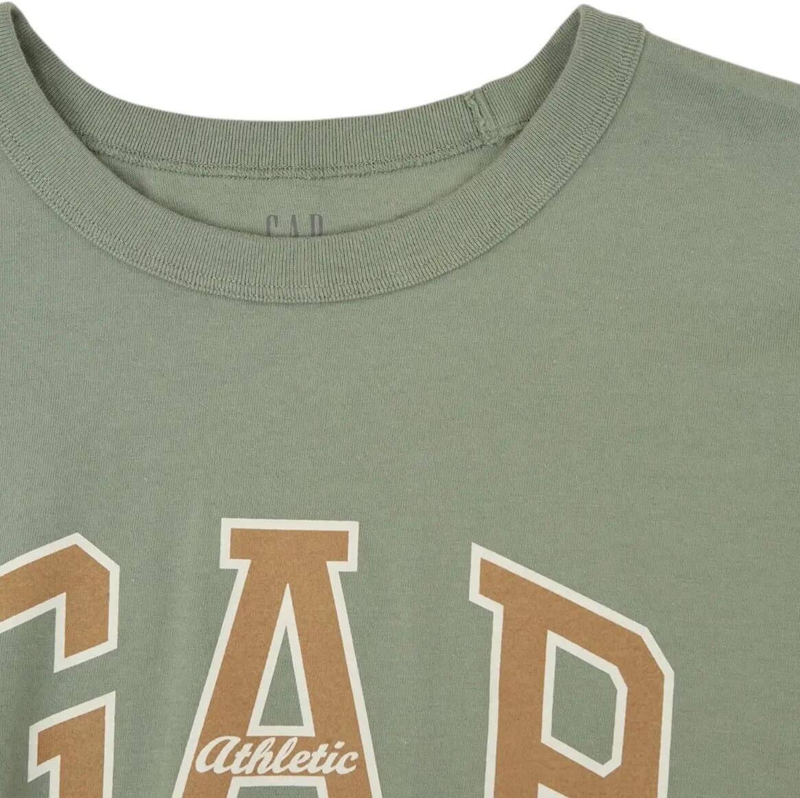 T-SHIRT MĘSKI KOSZULKA 1 BAWEŁNA GAP ATHLETIC OLIWKOWY 8/8