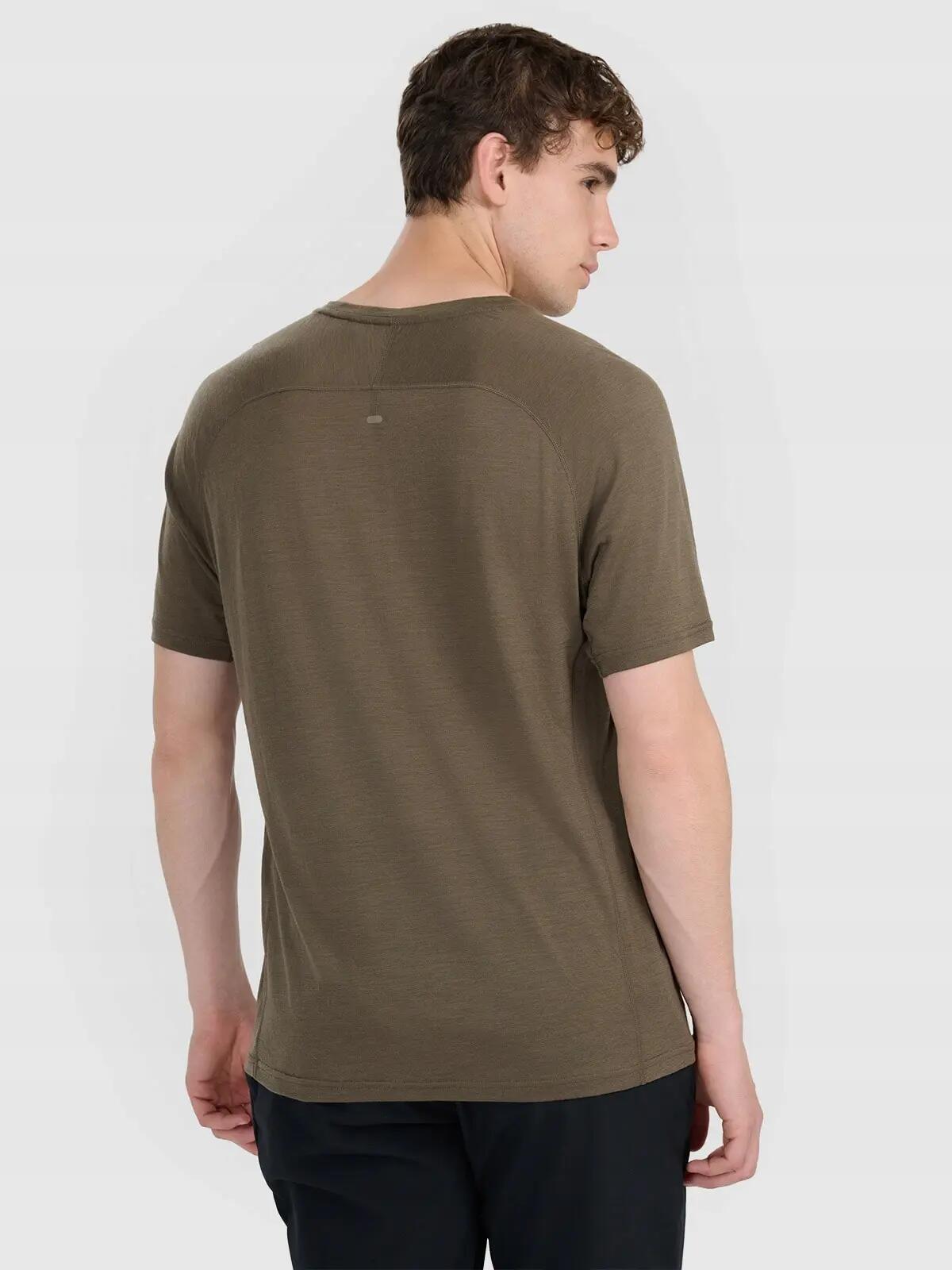 T-SHIRT TREKKINGOWY MĘSKI 4F Z WEŁNY MERINO TFTSM1526 6/10