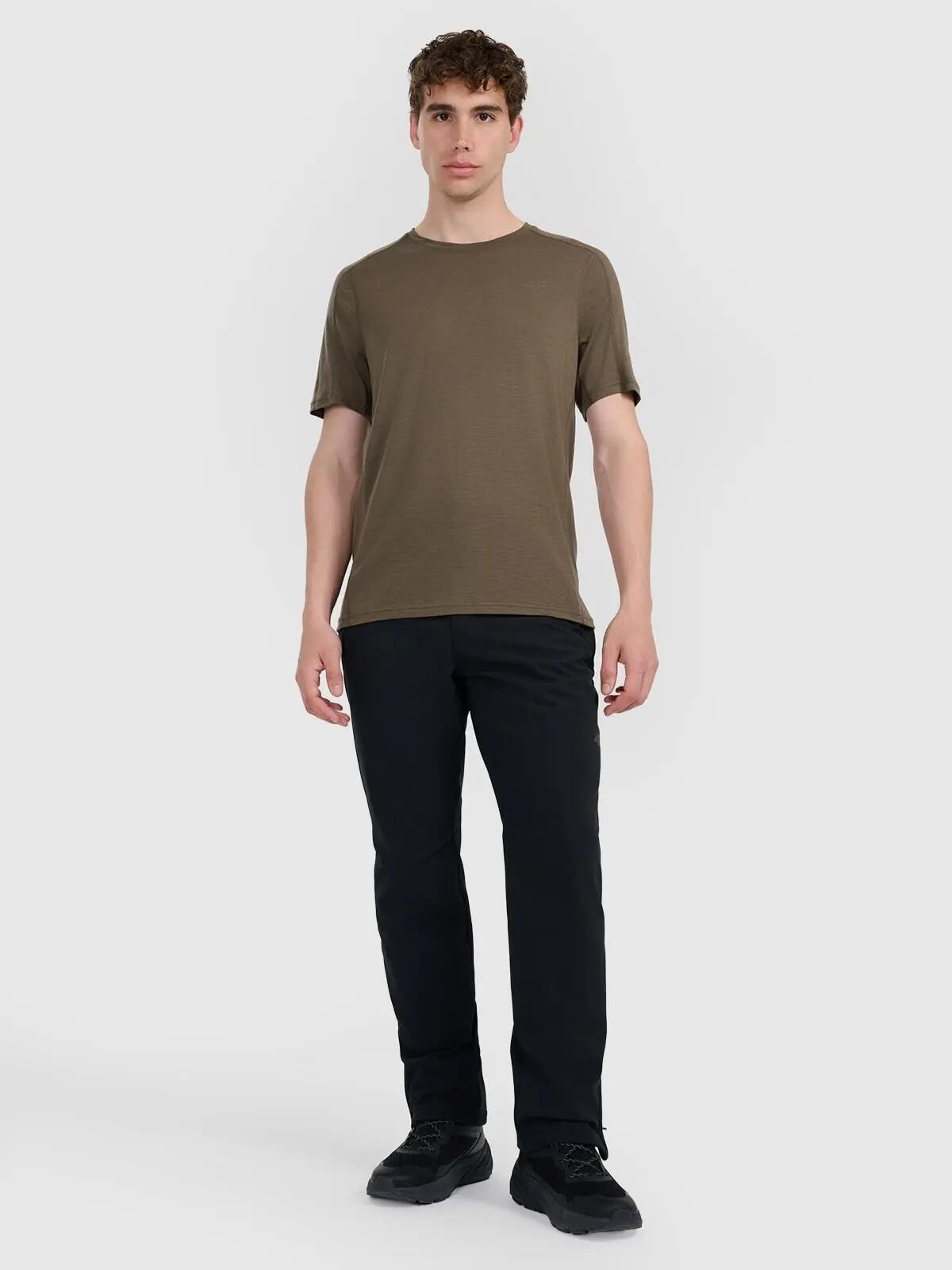 T-SHIRT TREKKINGOWY MĘSKI 4F Z WEŁNY MERINO TFTSM1526 5/10