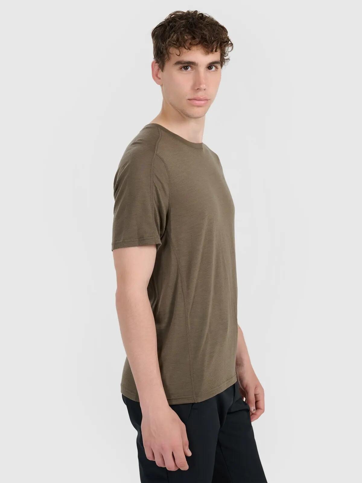 T-SHIRT TREKKINGOWY MĘSKI 4F Z WEŁNY MERINO TFTSM1526 4/10