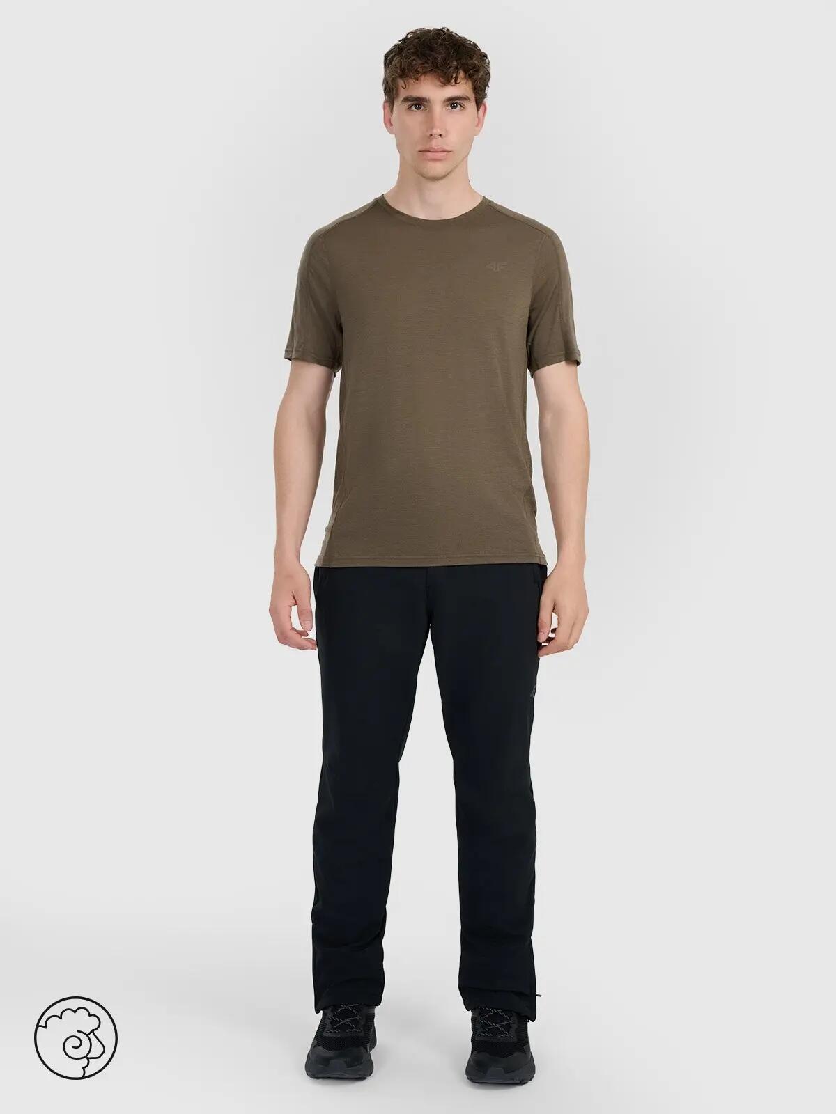 T-SHIRT TREKKINGOWY MĘSKI 4F Z WEŁNY MERINO TFTSM1526 2/10