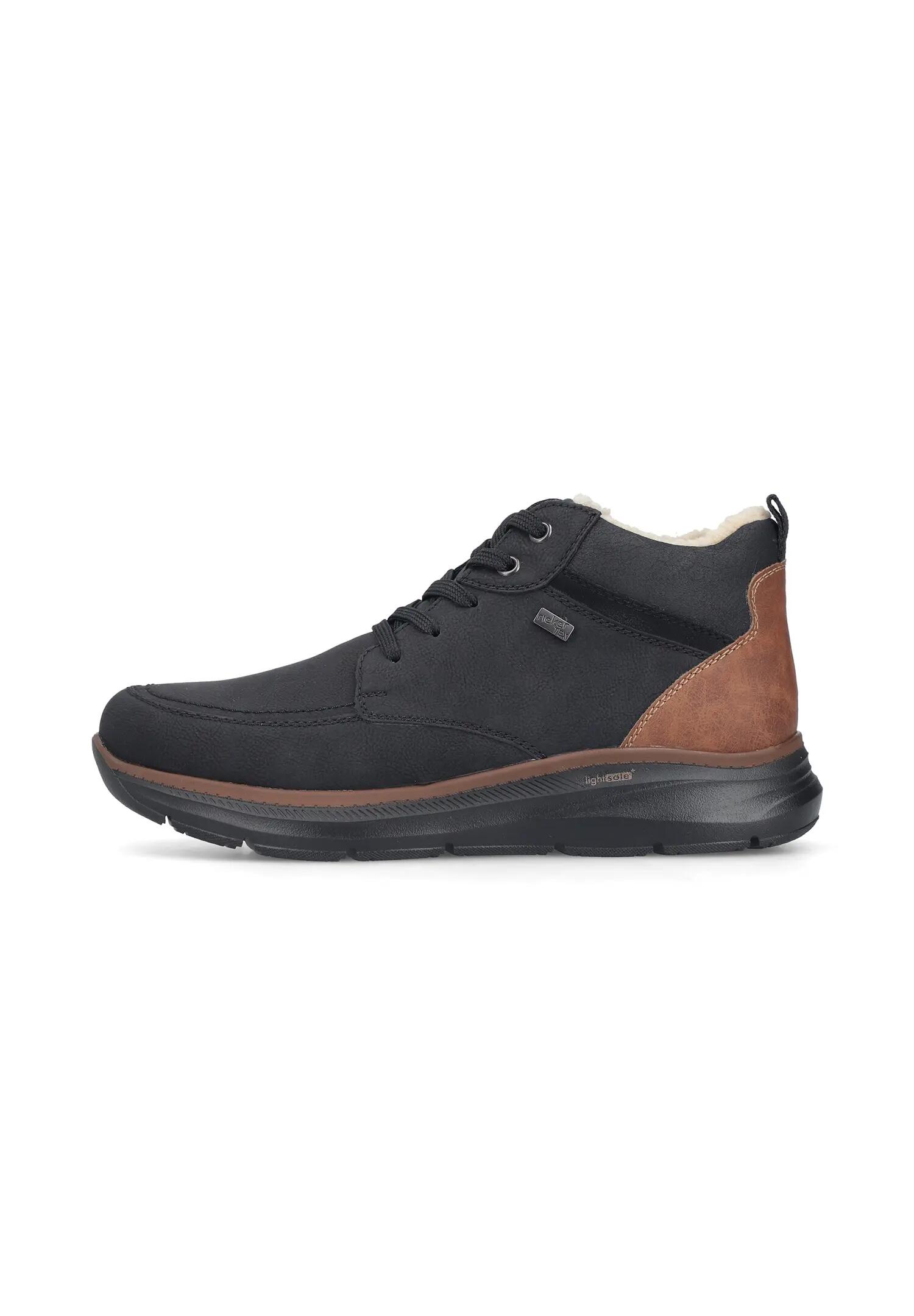 Rieker Herren B1824 00 Schnürstiefel RiekerTEX  Schwarz 3/5