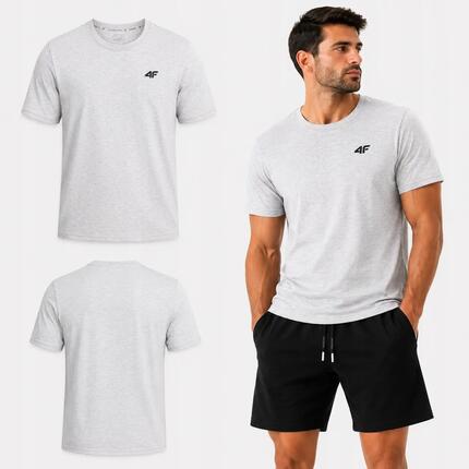 T-SHIRT MĘSKI 4F KOSZULKA BAWEŁNIANA SPORTOWA TTSHM3341 SS26