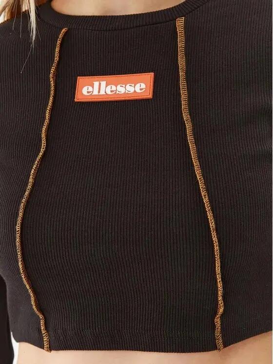 T-shirt Donna Manica Lunga Blusa Crop Top Lungo Ellesse 5/6