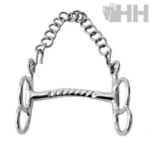 Bit with curb chain for horse Sefton Arco 3/3