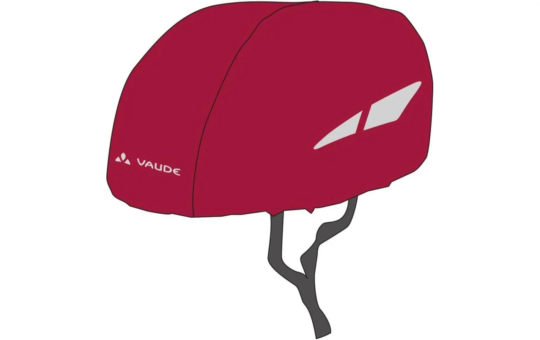 VAUDE Helm-Regenüberzug Rot 2/2