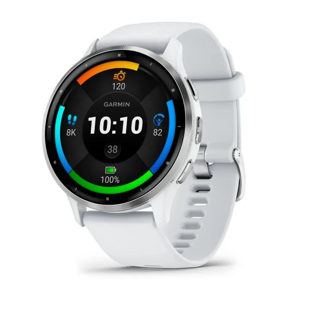 GARMIN Venu 3 Sports Watch Stone White / Silver