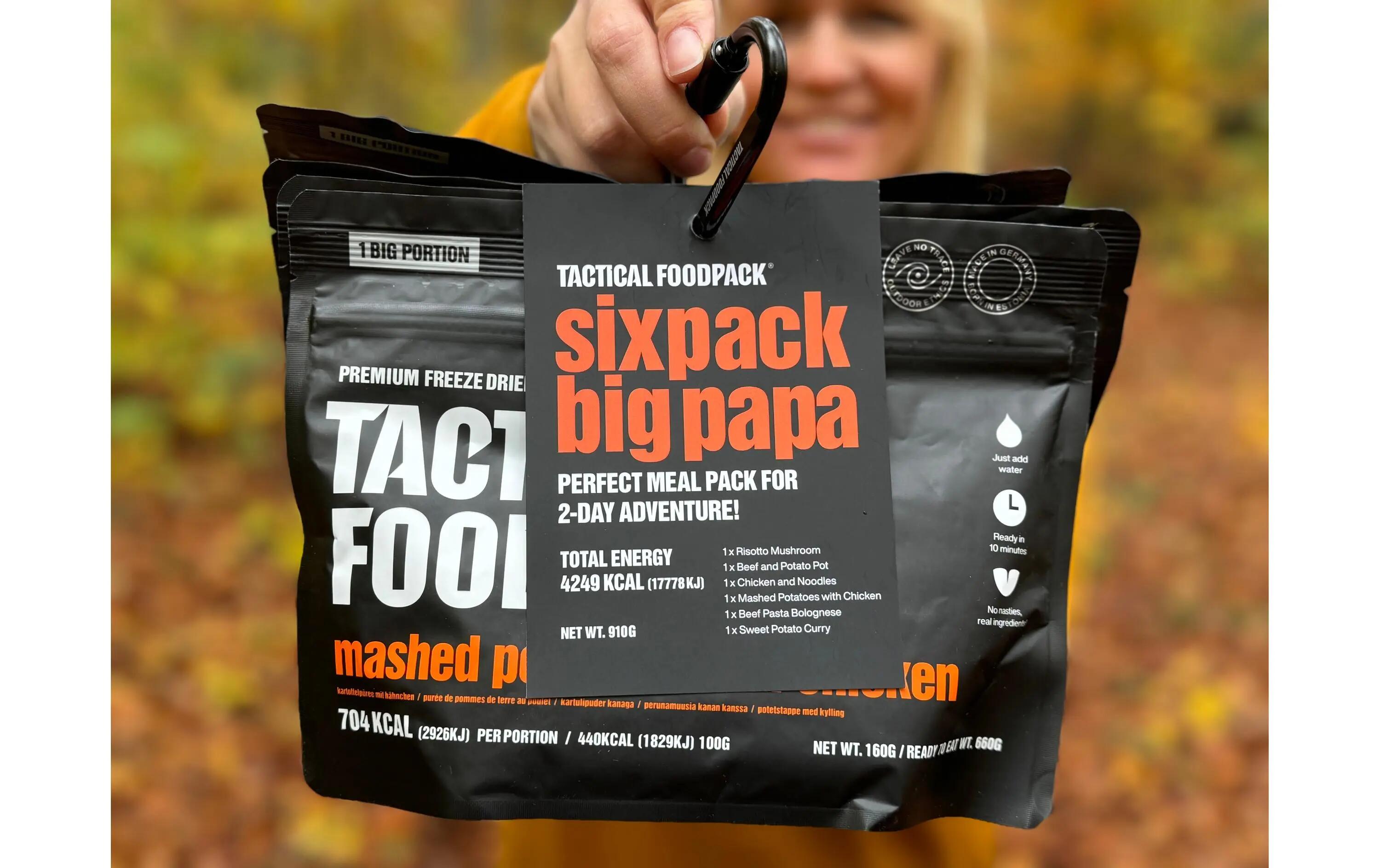 Tactical Foodpack Sixpack Big Papa plat principal 910g 2/3