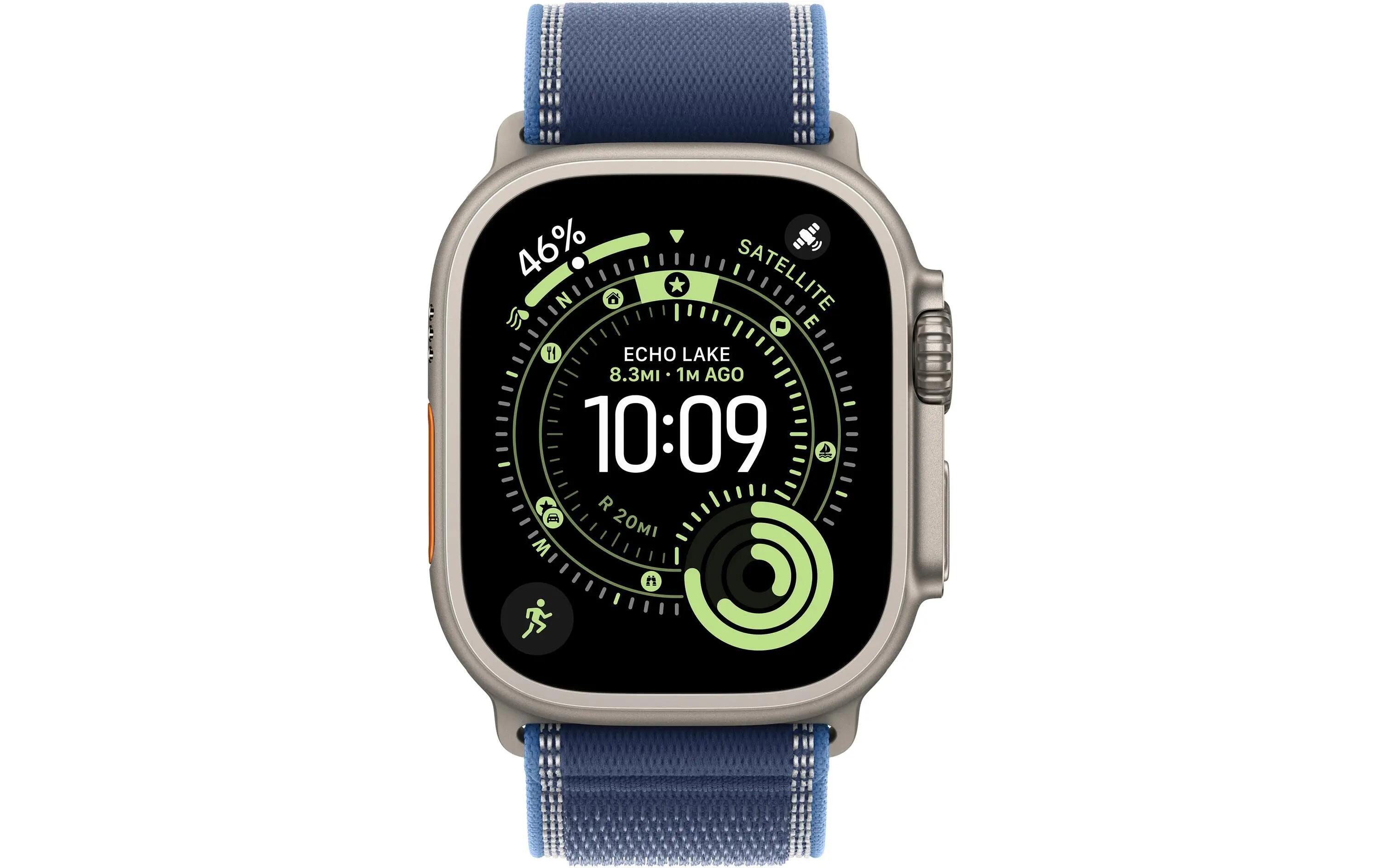 Apple Watch Ultra 3 Titanio Blu/Bright Trail Loop M/L 2/3