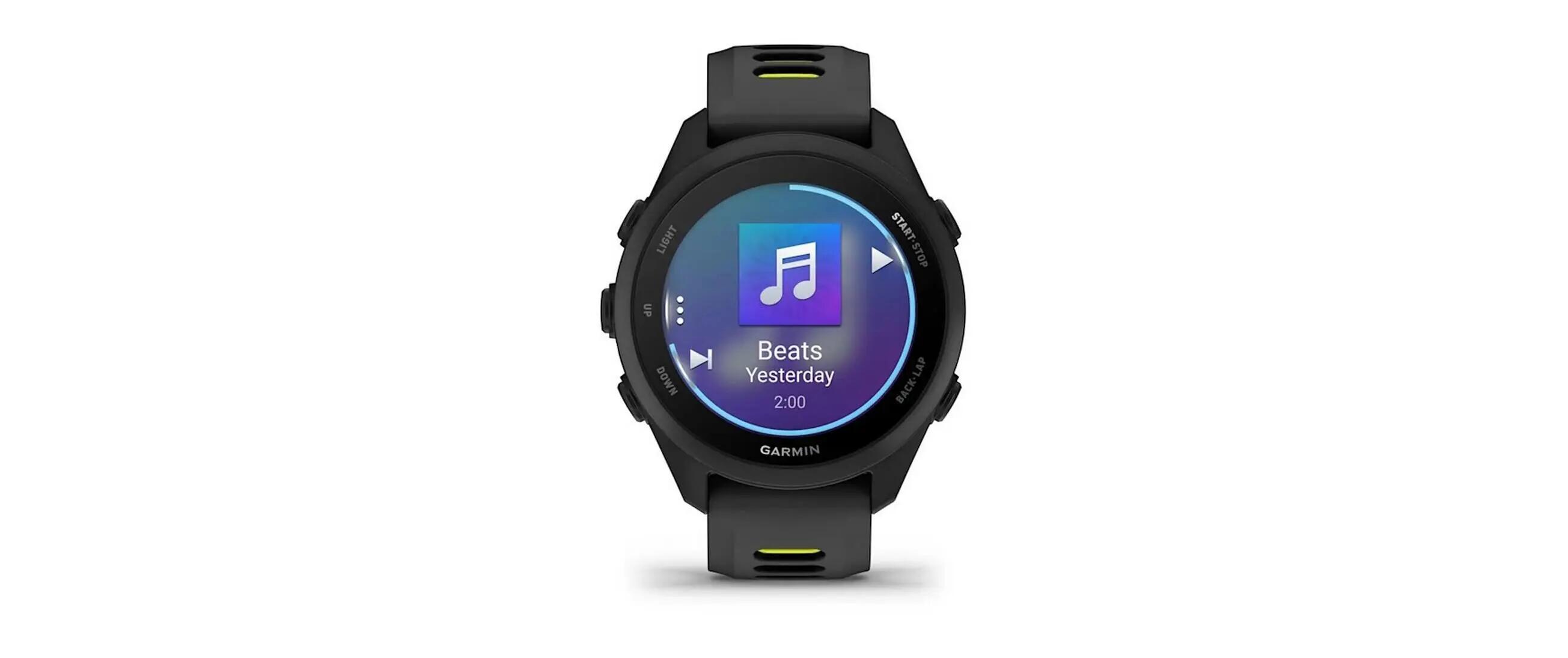 Montre connectée Garmin Forerunner 170 Music Noir/Jaune 3/5