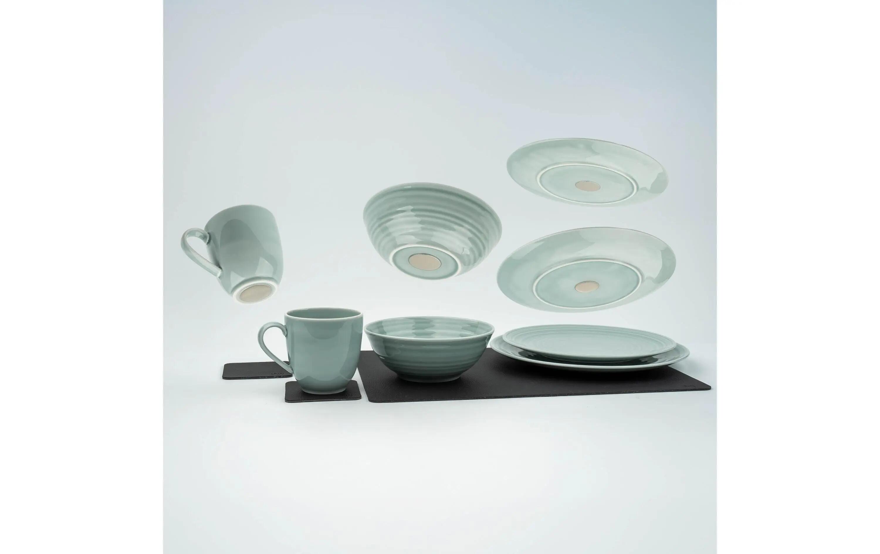 Silwy Magnetic Porcelain Tableware Set Cyan 2/2