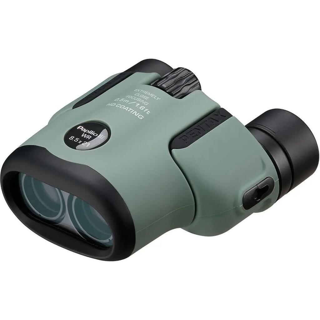 Pentax Papilio III 8.5x21 WR Porro Prism Binoculars Olive