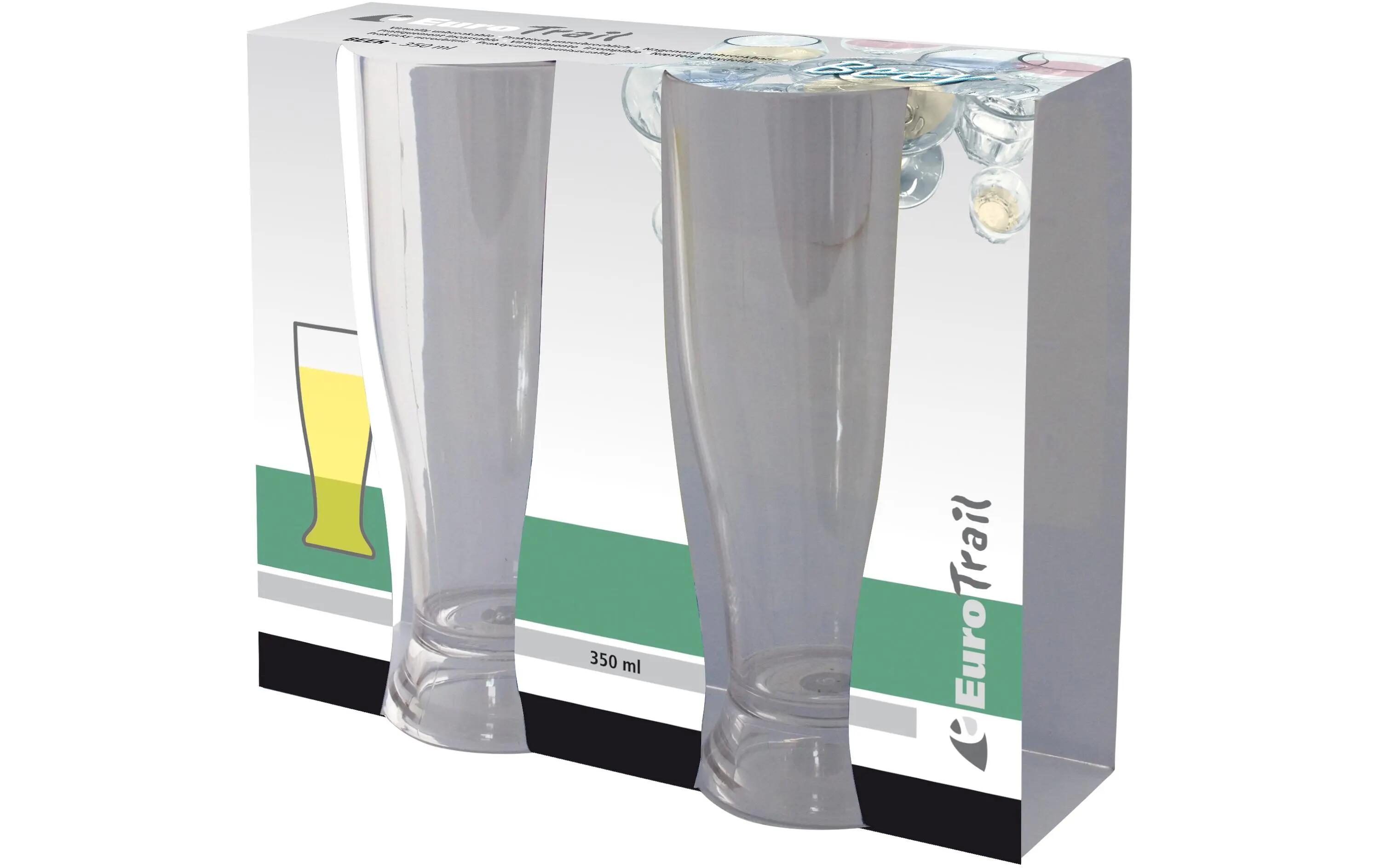 Eurotrail Set 2 bicchieri da birra outdoor con piede 350 ml 2/2