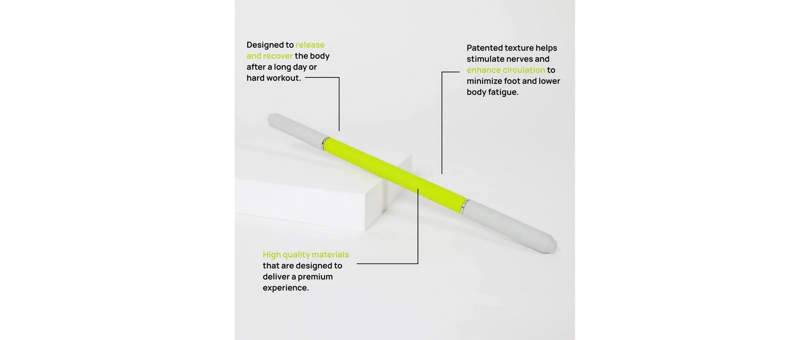 NABOSO Neuro Stick Massagegerät Gelb/Grau 2/3