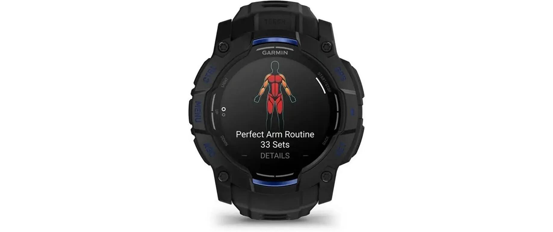 GARMIN Instinct 3 AMOLED Orologio sportivo GPS Nero/Blu 3/3