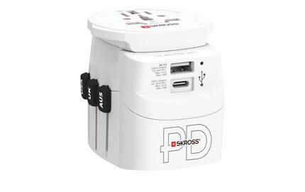SKROSS Reiseadapter Pro Light USB-A & C AC30PD Weltreise