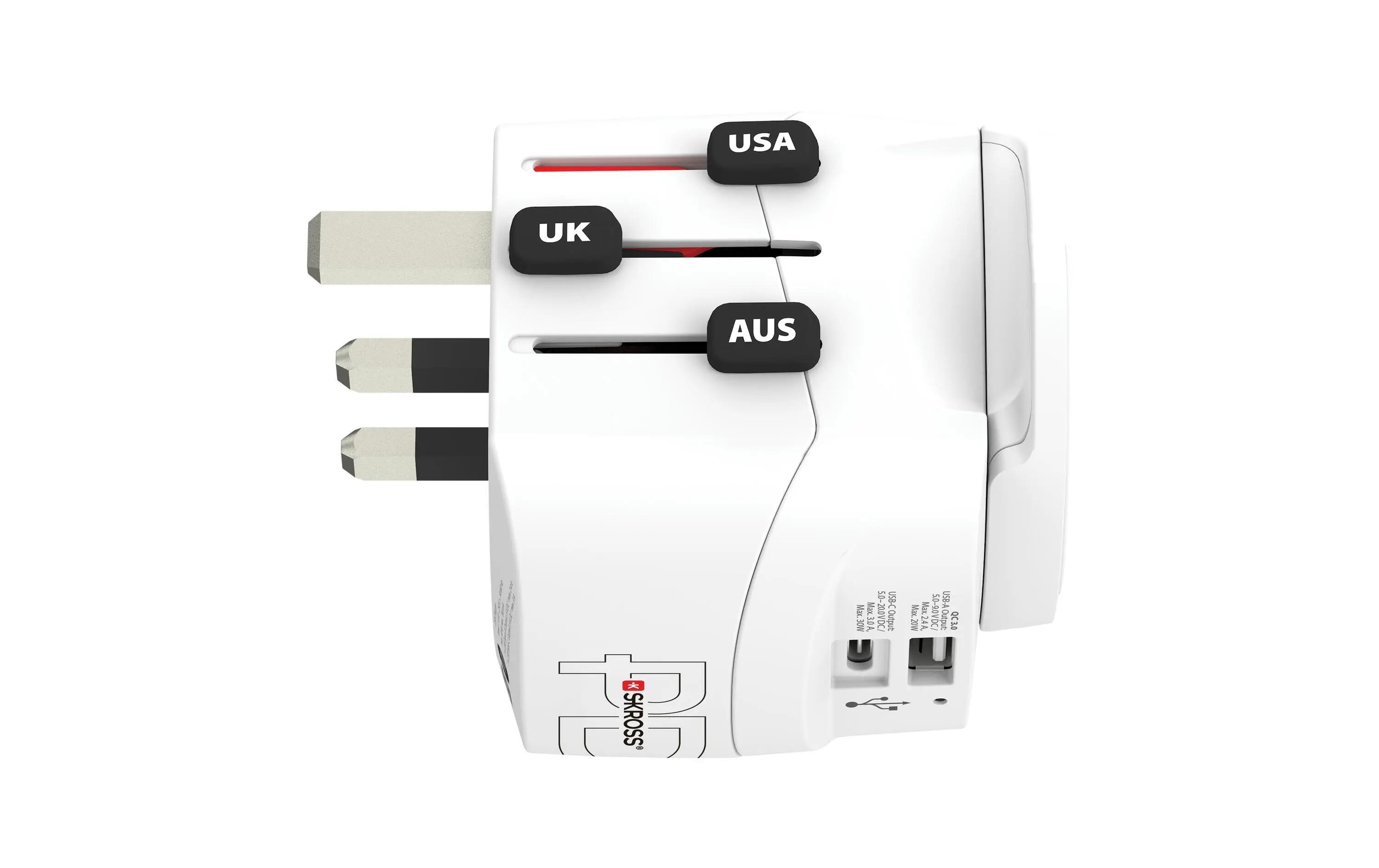SKROSS Reiseadapter Pro Light USB-A & C AC30PD Weltreise 3/3