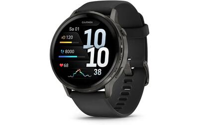 GARMIN Venu 4 Orologio sportivo GPS 45 mm Nero/Grigio