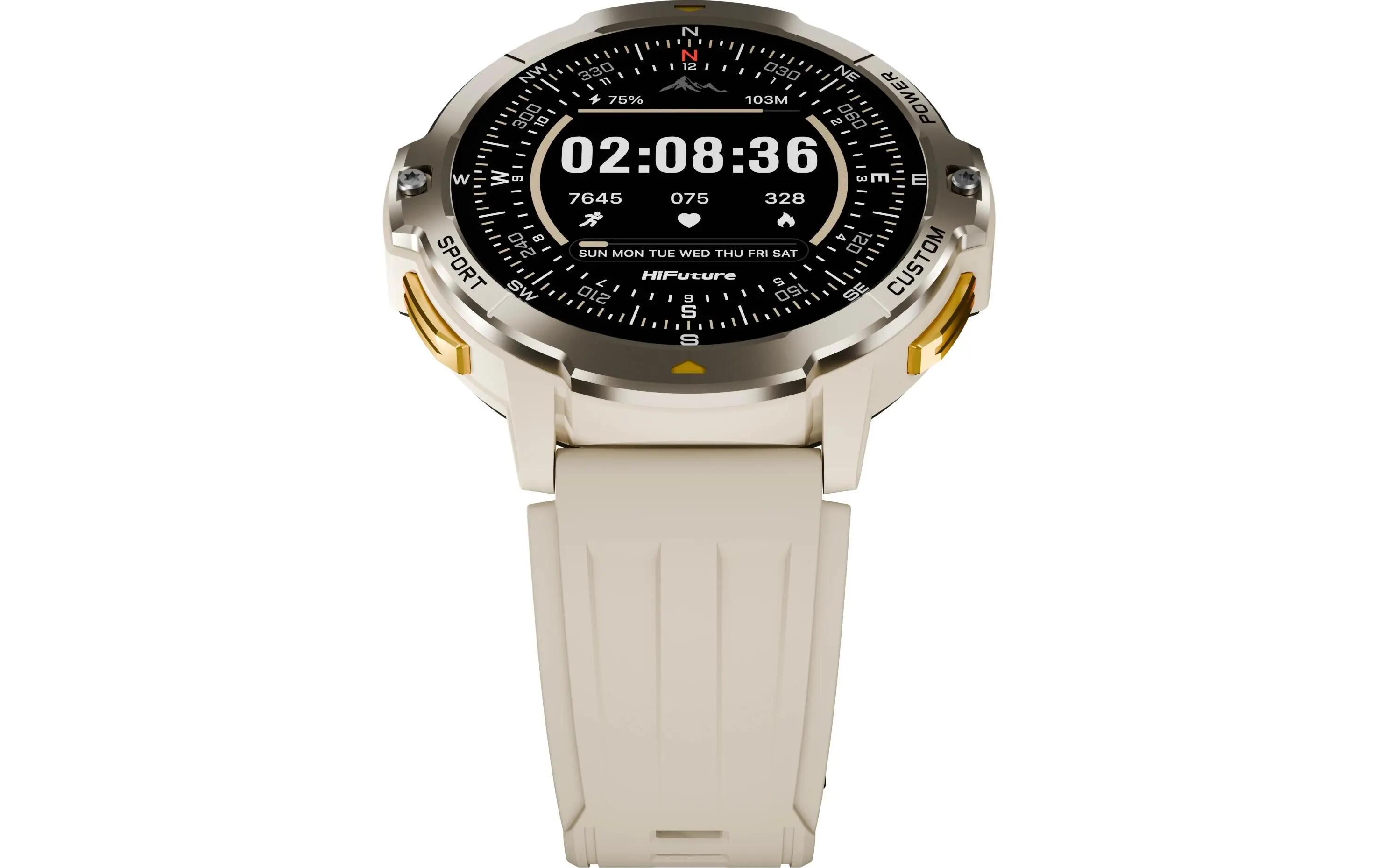HiFuture Vortex Smartwatch 1,46" HD-Display GPS 100+ Sportmodi 2/3