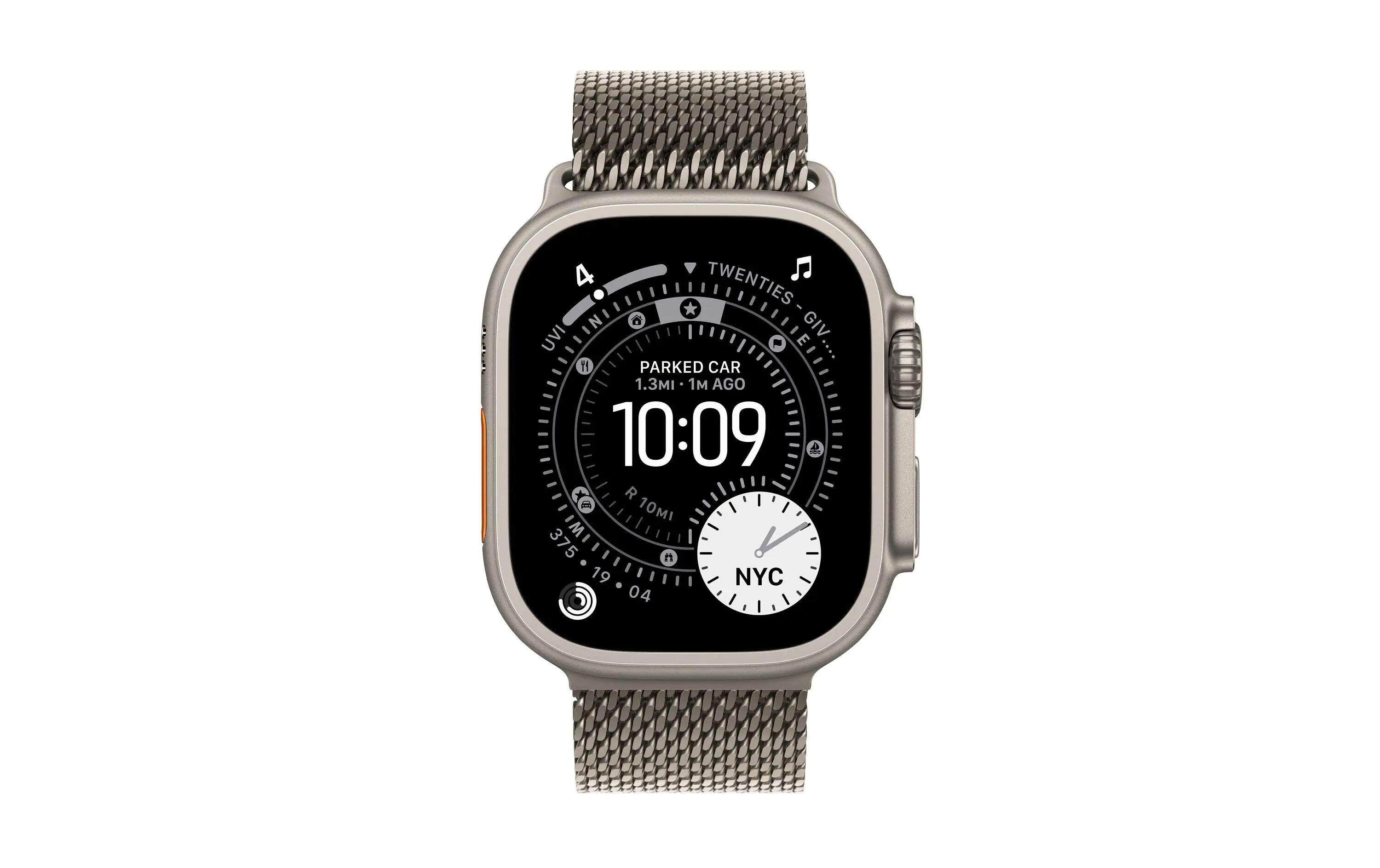 Apple Watch Ultra 3 Titanium Milanese Loop M 2/3