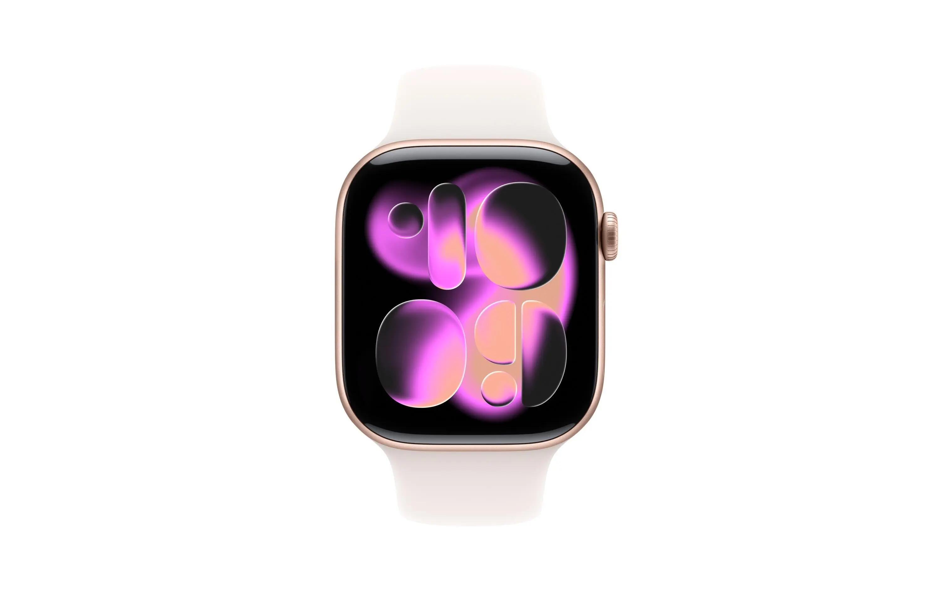 Apple Watch Series 11 46mm LTE Oro Titan Light Blush M/L 2/3