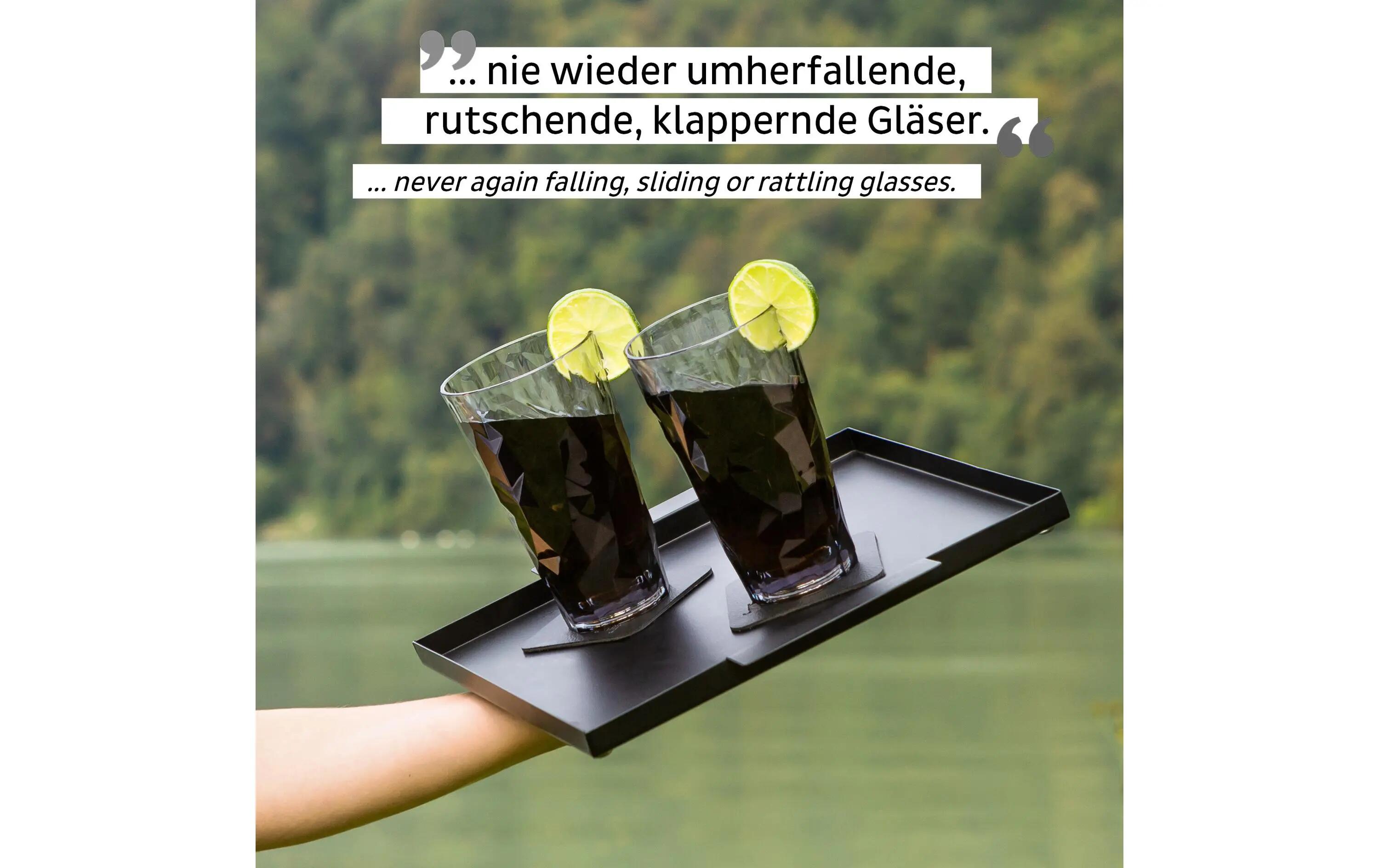 Silwy Verres Longdrink Magnétiques Gris Set de 6 3/3