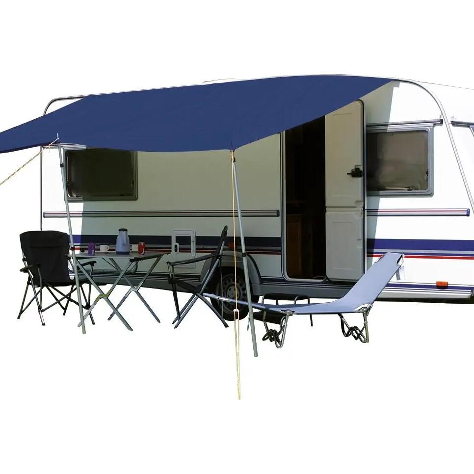 Eurotrail Basic Sun Canopy Blue 400 x 240 cm with Bead