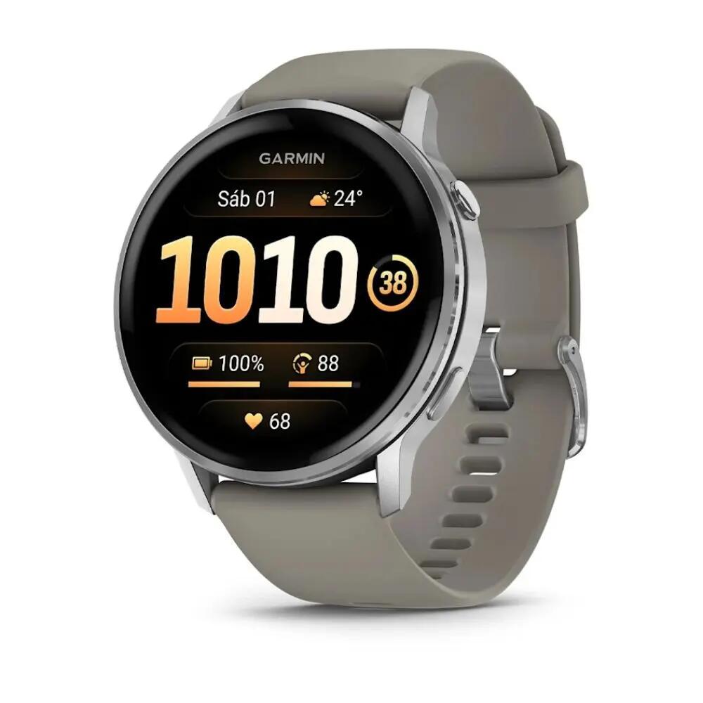 GARMIN GPS Sports Watch Venu 4 45 mm Silver Grey