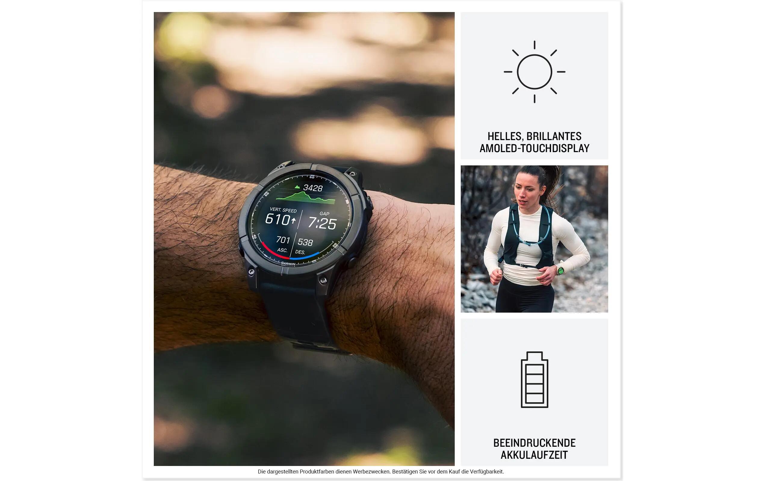 GARMIN Montre sport Fenix E 47 mm Noir 3/3