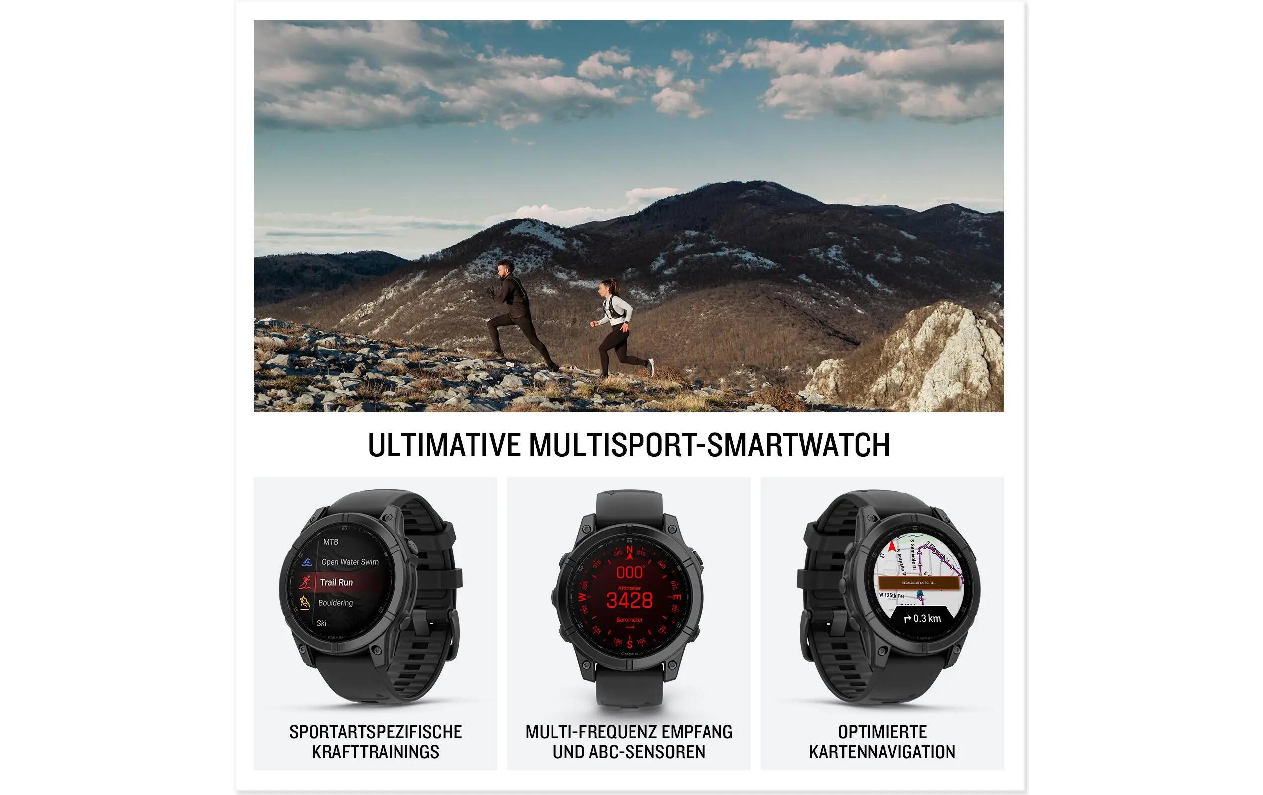 GARMIN Montre sport Fenix E 47 mm Noir 2/3