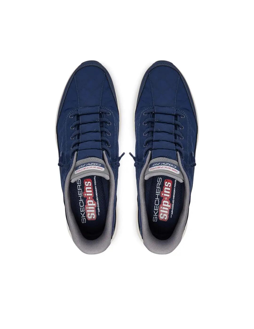 Zapatillas para Hombre Skechers Contour foam slip-ins Marino 4/4