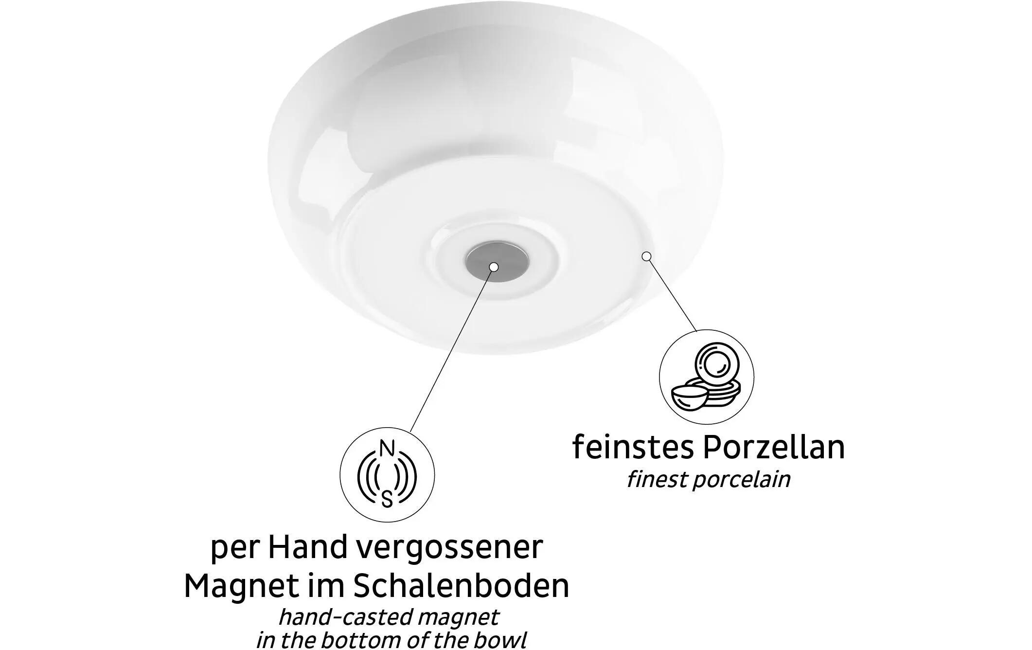 Silwy Magnetic Food Bowl White 3/3