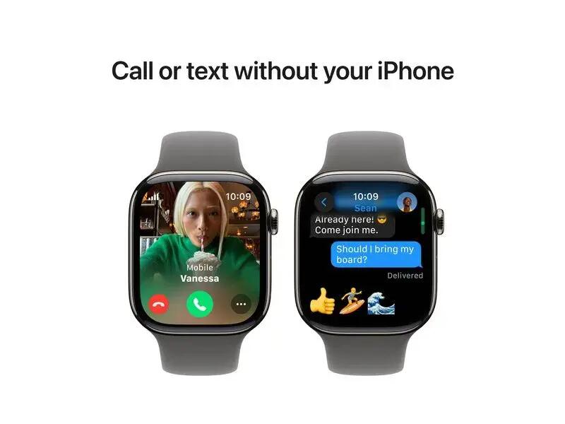 Apple Watch Series 10 46mm LTE Titanio Grigio S/M 2/3