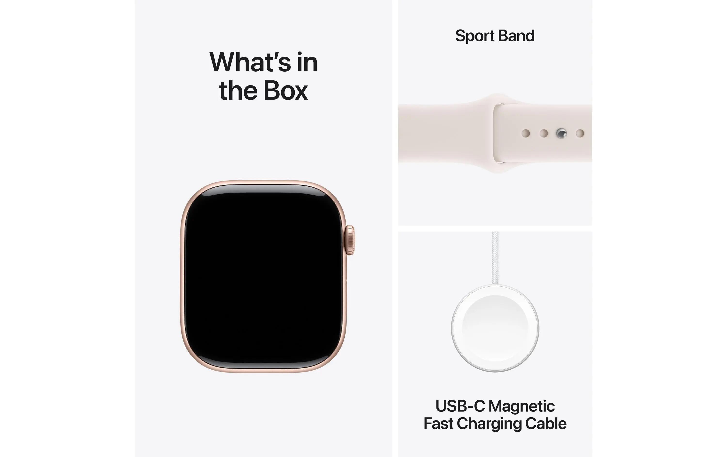 Apple Watch Series 11 46mm LTE Oro Titanio Light Blush S/M 2/3