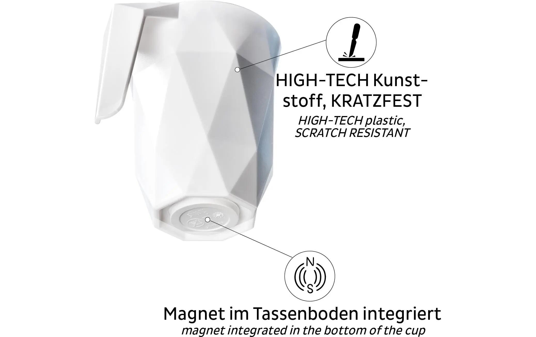 Silwy Magnetic Plastic Handle Mug 3 dl 2/3