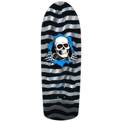 Skateboard Deck Old School Powell Peralta OG Ripper Deck Silver Foil 10''