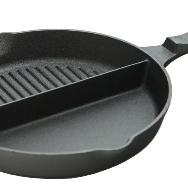 Тиган от чугун Cattara 25 cm с две отделения