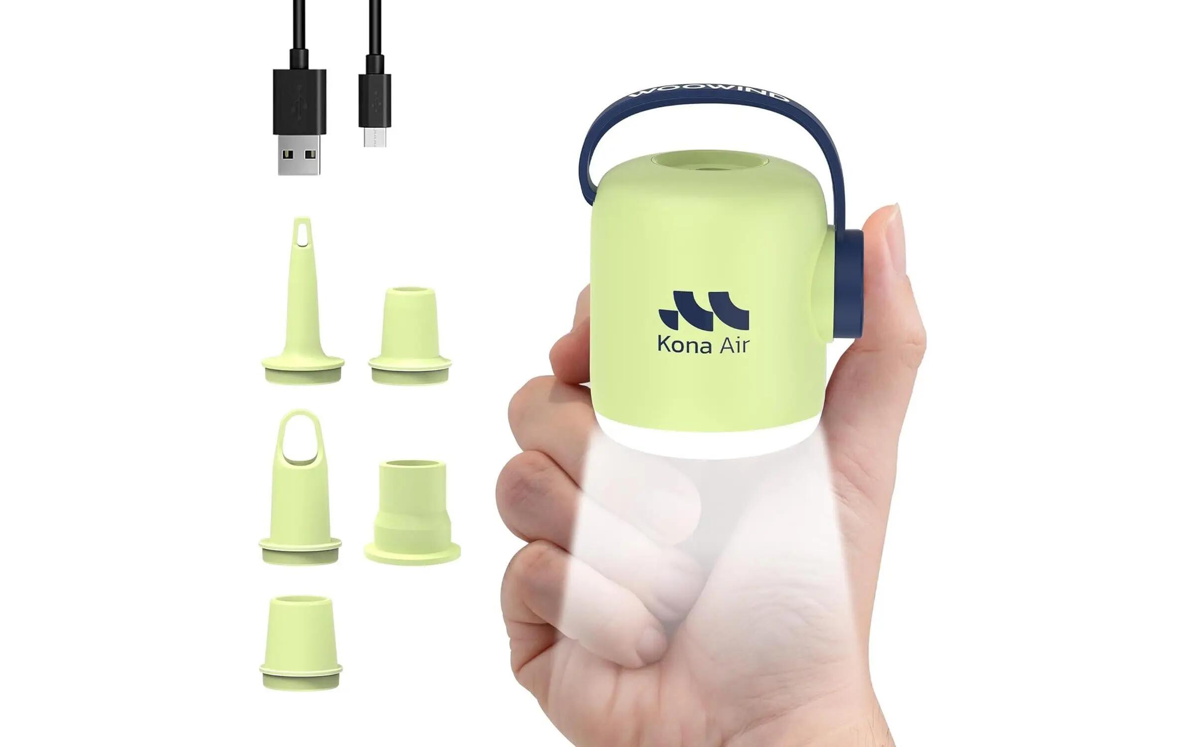 Woowind Kona Air Mini-Luftpumpe Lime 2000 mAh 2/3