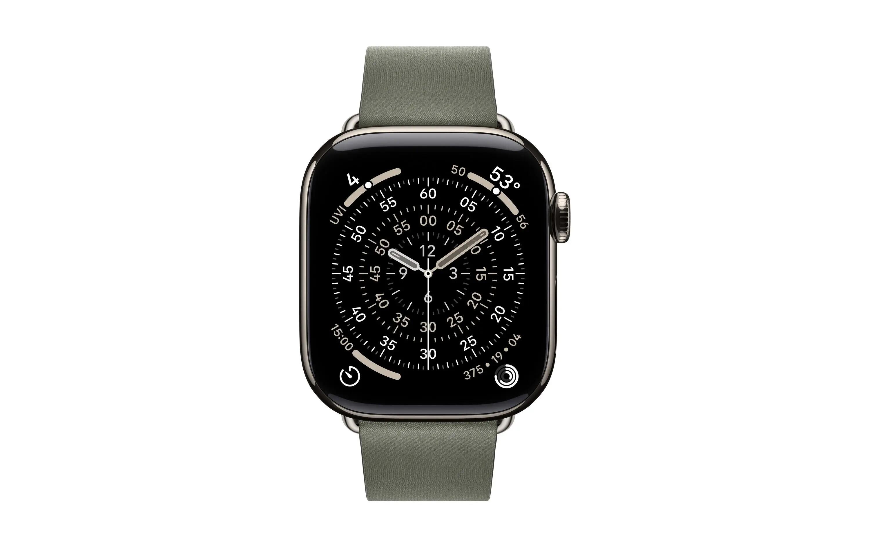 Apple Modern Buckle 42 mm Gris Sauge Small 3/3