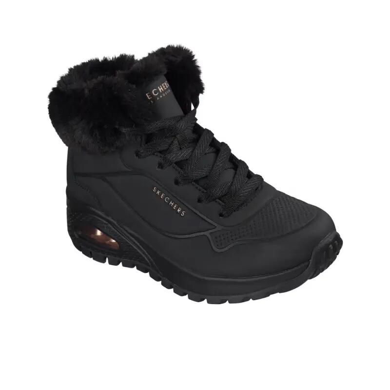 Bottines Plates Femme Skechers Uno Rugged-arctic Avenue Noir 4/6